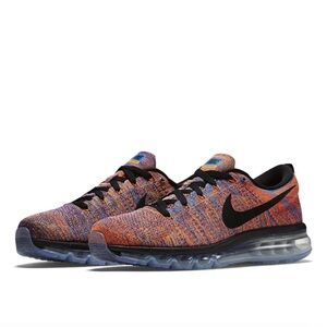 New NIKE FLYKNIT MAX Mens 9 US or Womens 10.5 concord crimson